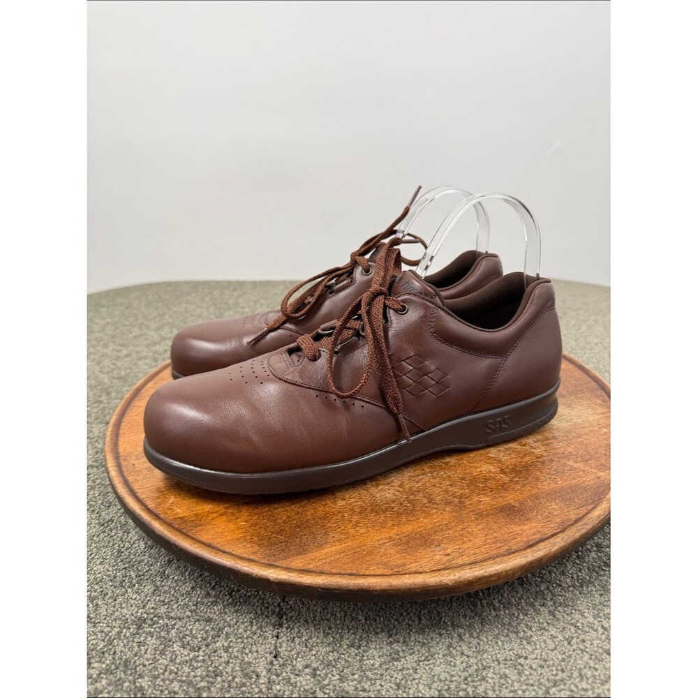 SAS Shoes Wm 11 M Free Time Teak Brown Leather Walking Sneaker Tripad Comfort